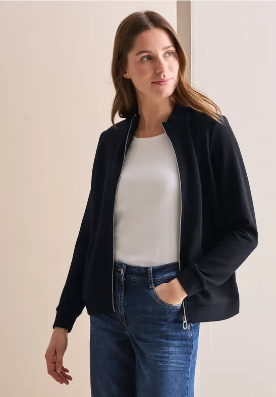 Jacke mit Stehkragen universal blue