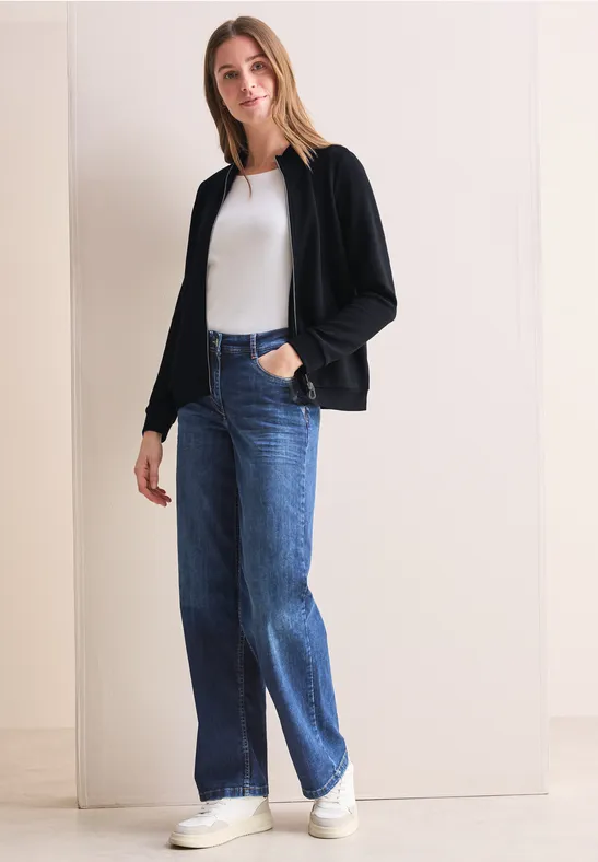 Jacke mit Stehkragen universal blue