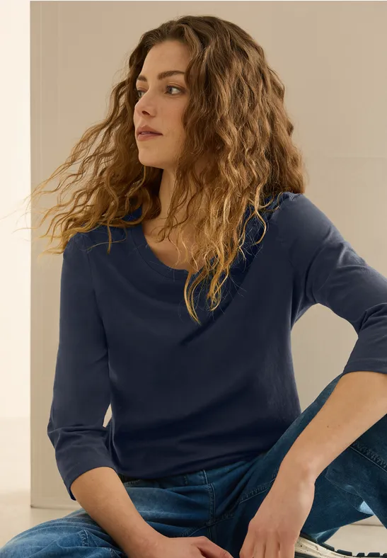 T-shirt en jersey au look tunique universal blue
