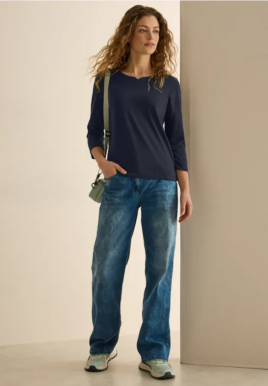 T-shirt en jersey au look tunique universal blue