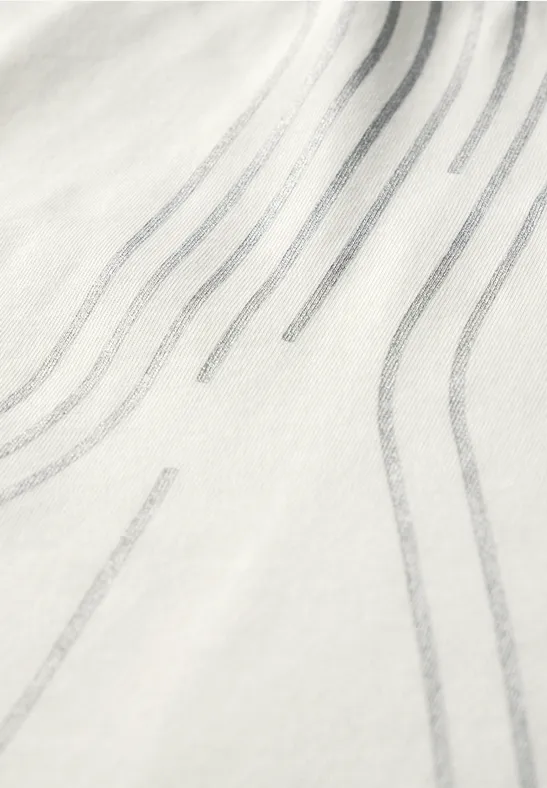 Shirt mit Print vanilla white