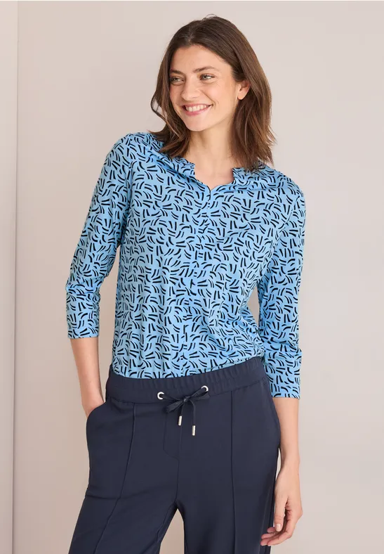 Shirt im Tunika-Look fresh light blue
