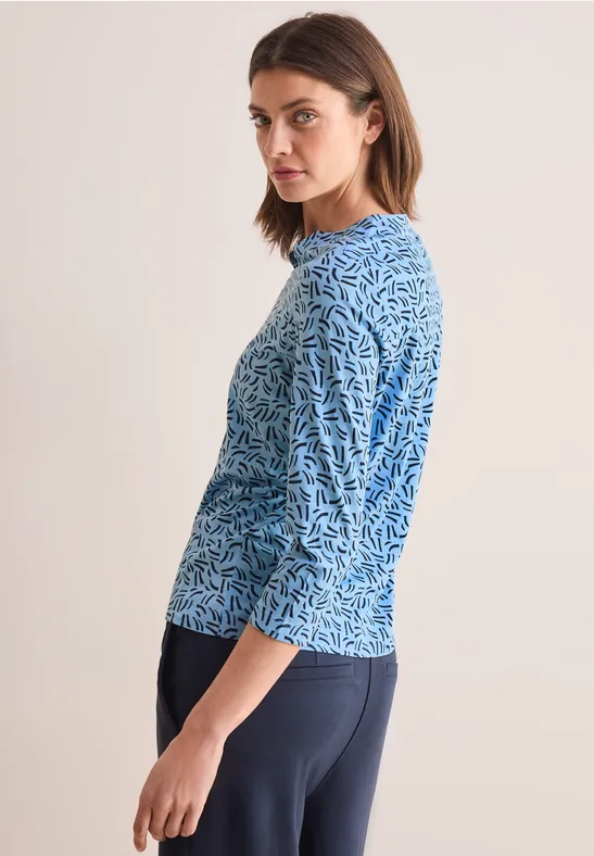 Shirt im Tunika-Look fresh light blue