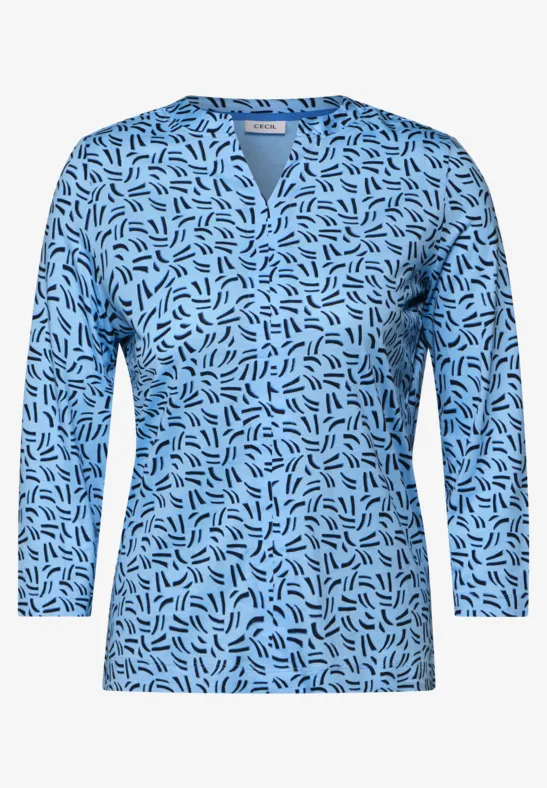 Shirt im Tunika-Look fresh light blue
