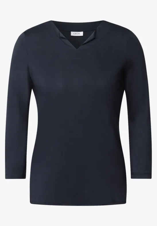 Jersey Shirt im Tunika-Look universal blue
