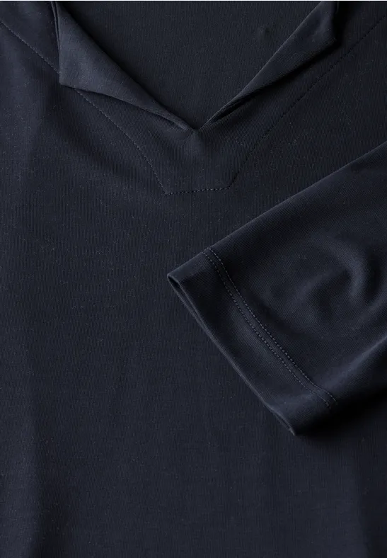Jersey Shirt im Tunika-Look universal blue