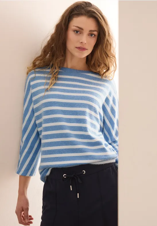 Gestreept shirt van verengaren fresh light blue