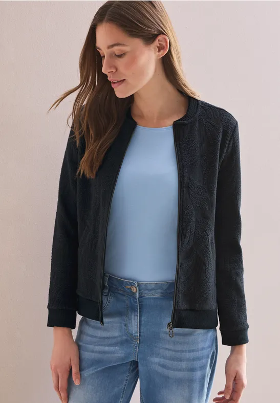 Jacquard Jacke universal blue