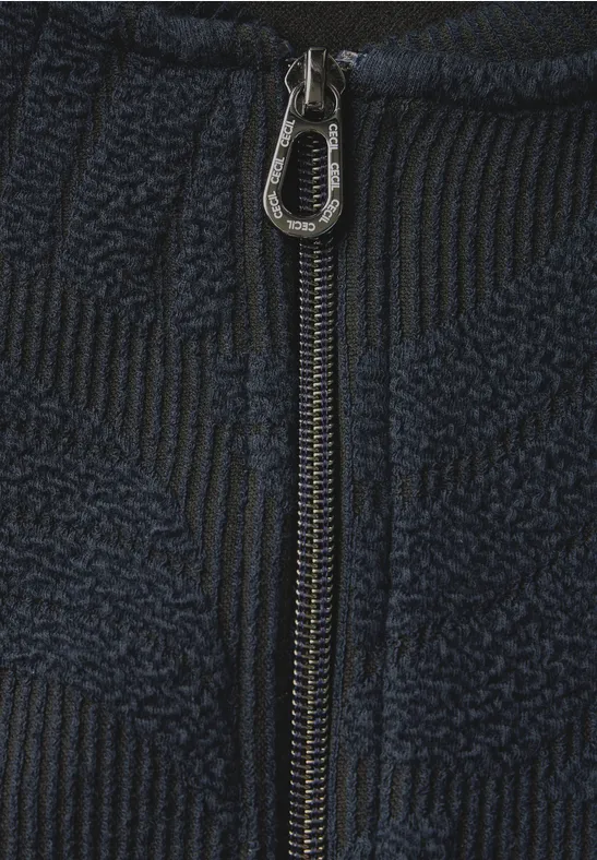 Jacquard Jacke universal blue