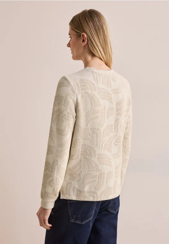 Jacquard Shirt pearl beige