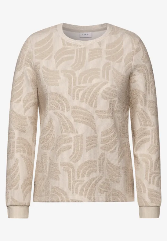 Jacquard Shirt pearl beige