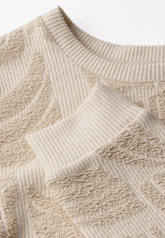 Jacquard Shirt pearl beige