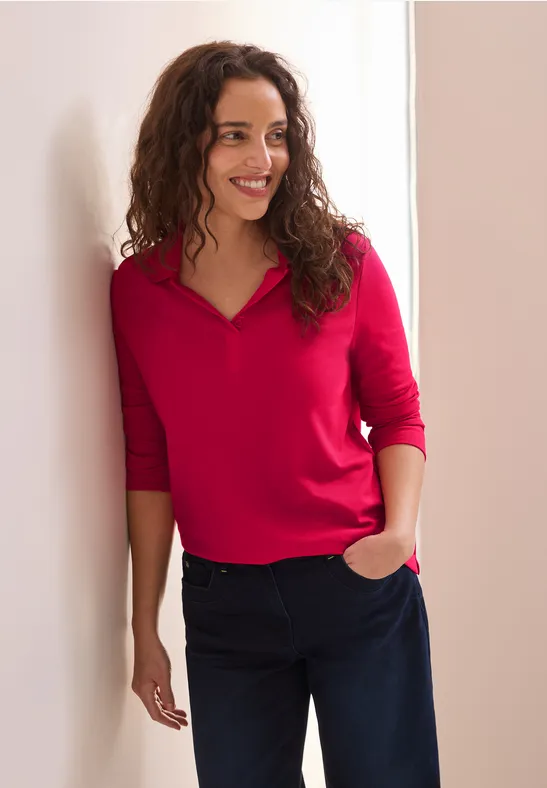Piquée Poloshirt granita red