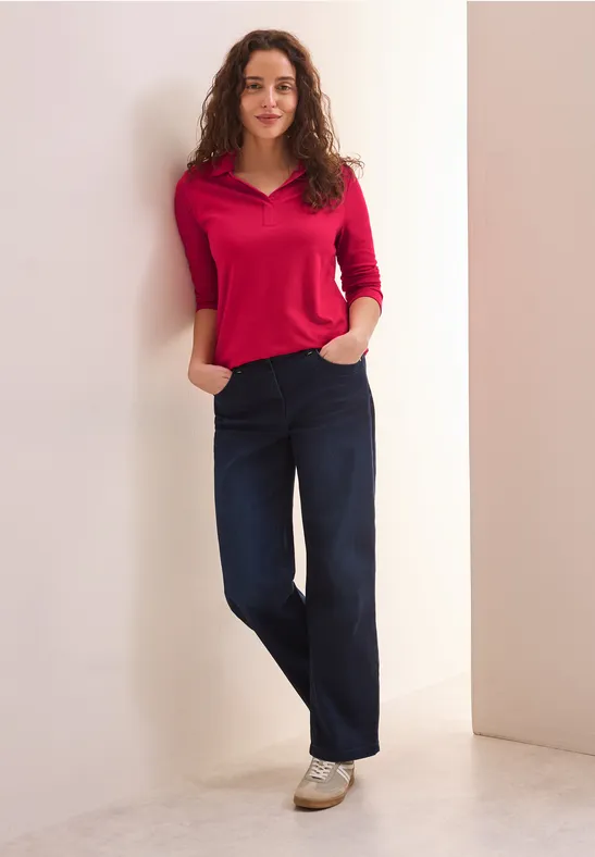 Piquée Poloshirt granita red