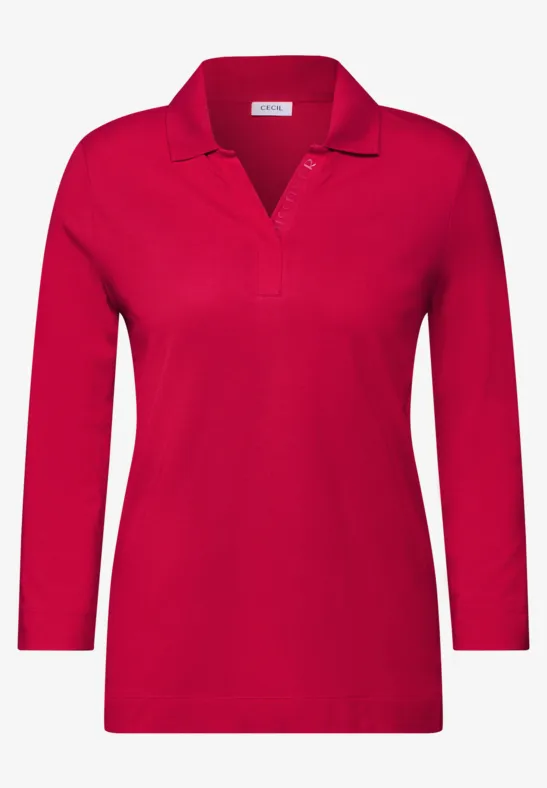 Piquée Poloshirt granita red