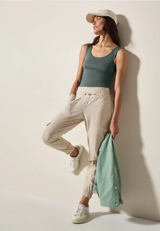 Basic Top dark balmy khaki