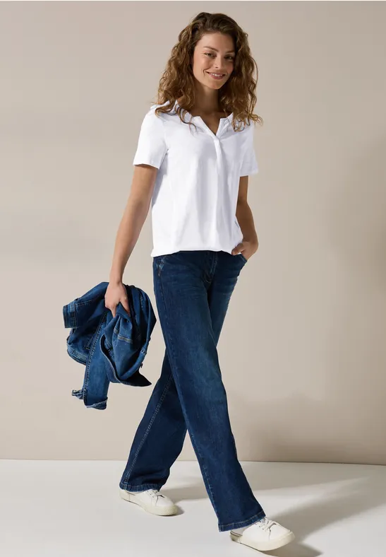 T-shirt au look tunique White