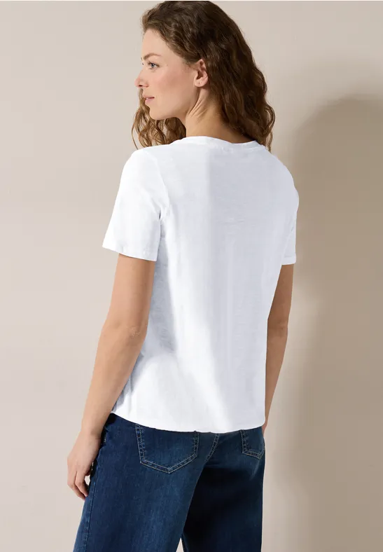 T-shirt au look tunique White