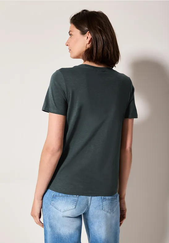 T-shirt au look tunique slate khaki
