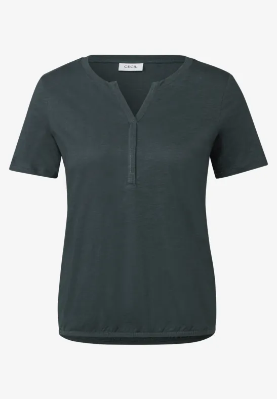 T-shirt au look tunique slate khaki