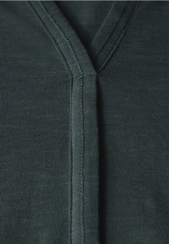 T-shirt au look tunique slate khaki