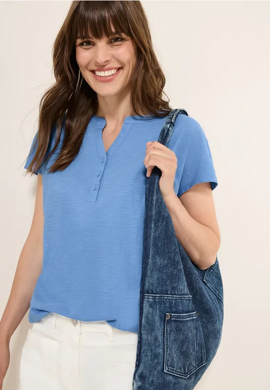 T-shirt au look tunique aster blue