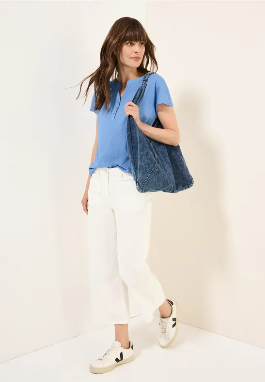 T-shirt au look tunique aster blue