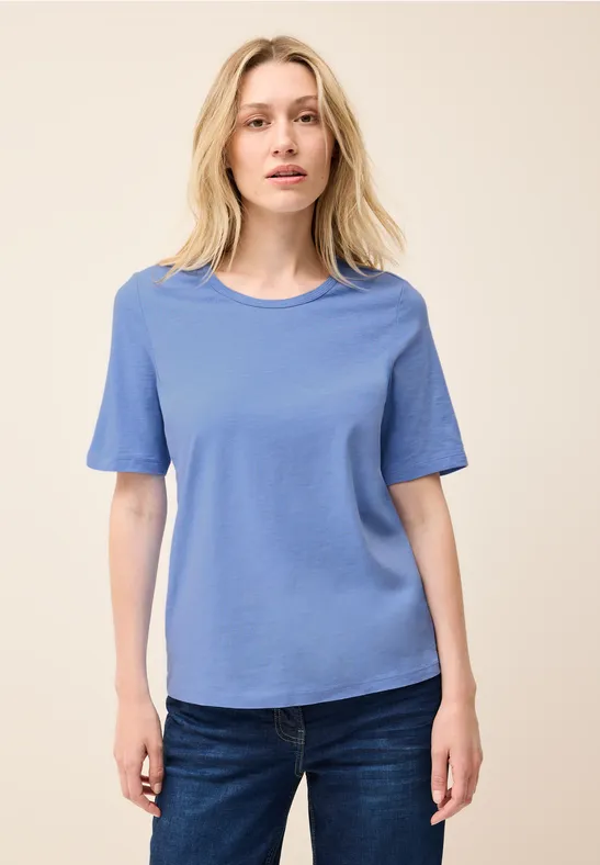Basic T-Shirt aster blue