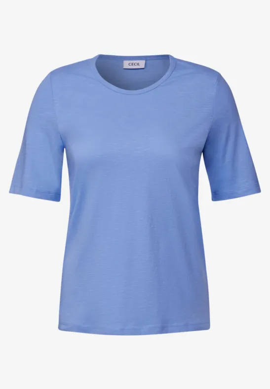 Basic T-Shirt aster blue