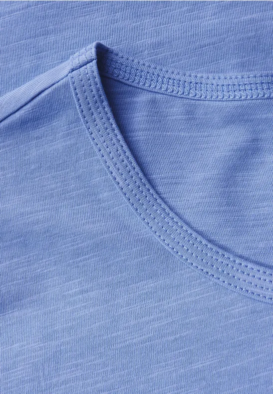 Basic T-Shirt aster blue