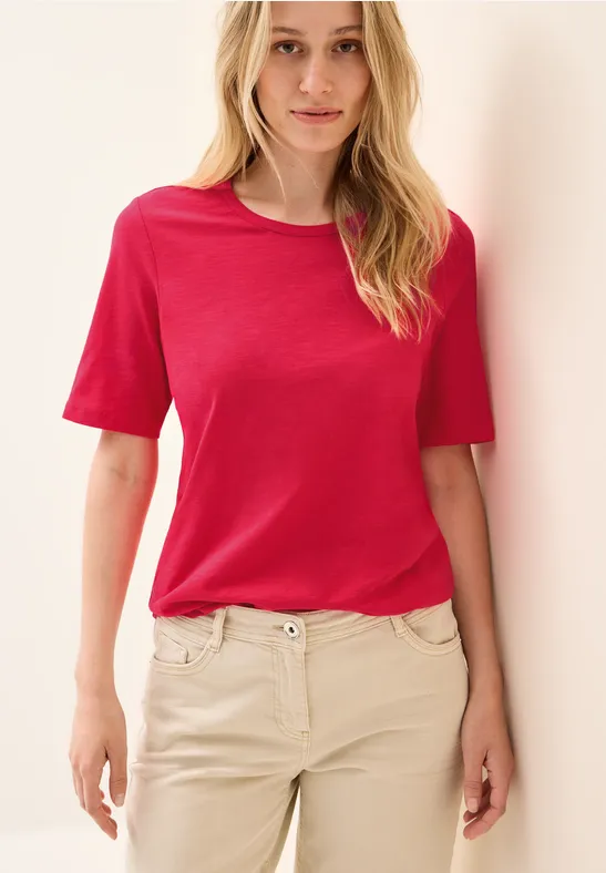 T-shirt de base glazed apple red