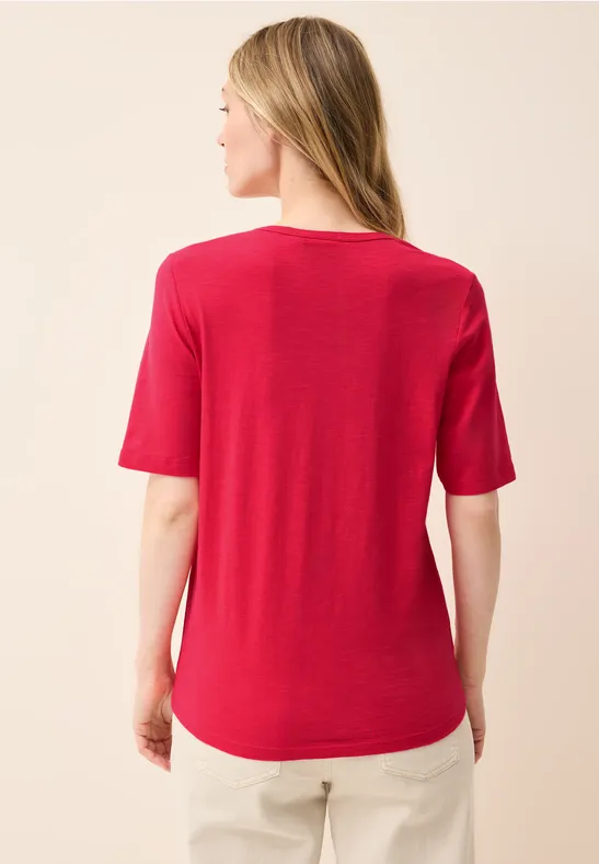 T-shirt de base glazed apple red