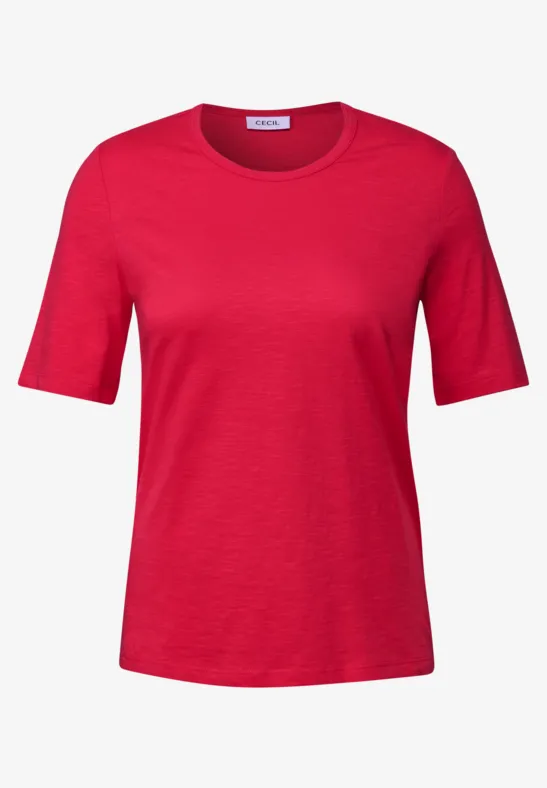 T-shirt de base glazed apple red