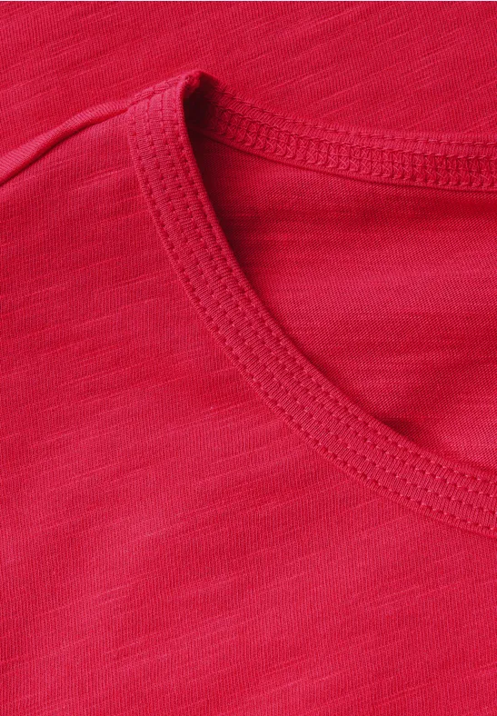 T-shirt de base glazed apple red