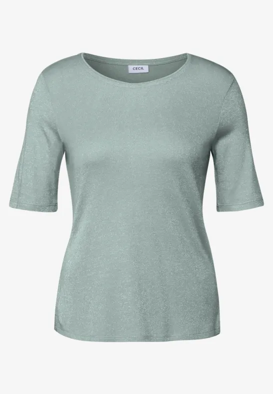 T-shirt scintillant cool salvia green