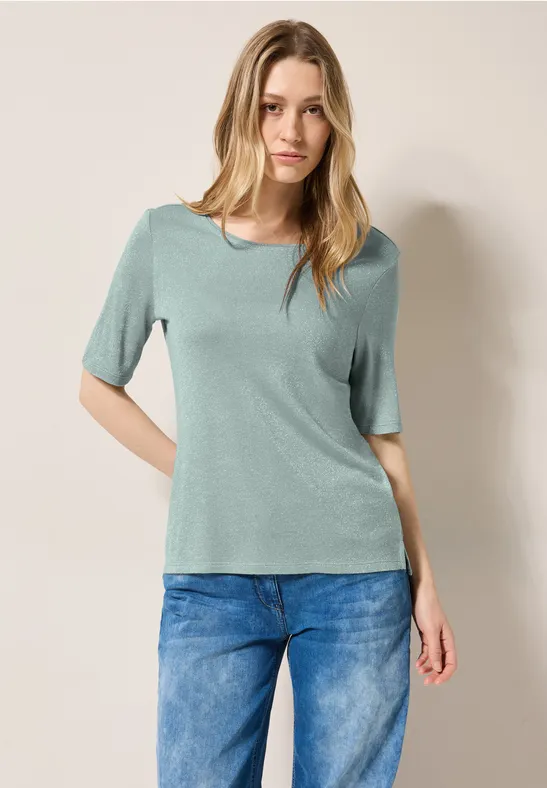 T-shirt scintillant cool salvia green