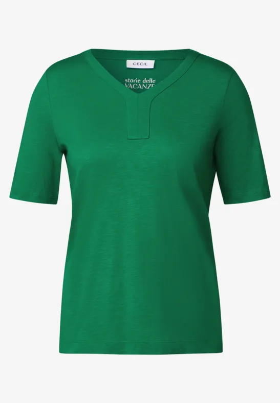 T-Shirt im Tunika-Look garden green