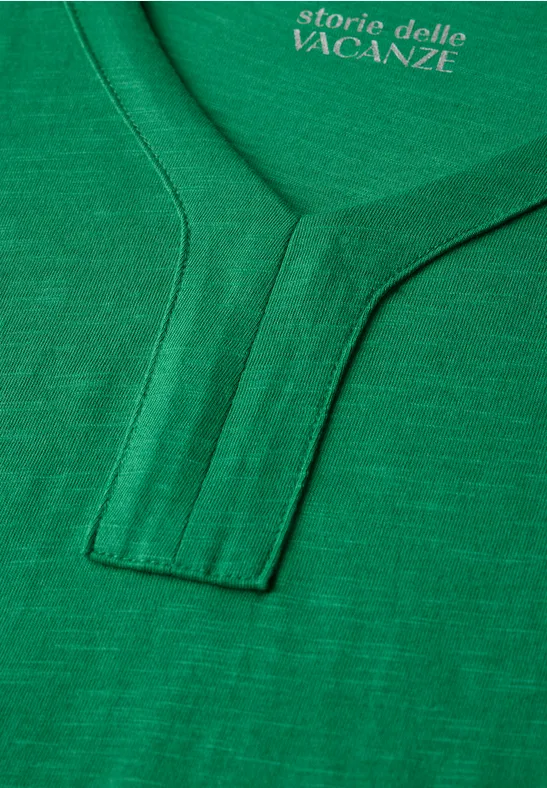 T-Shirt im Tunika-Look garden green