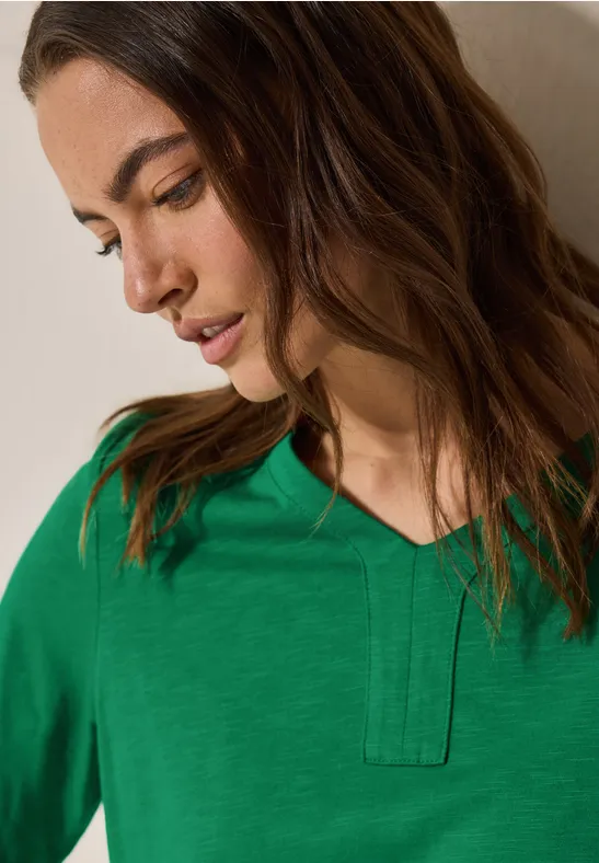 T-Shirt im Tunika-Look garden green