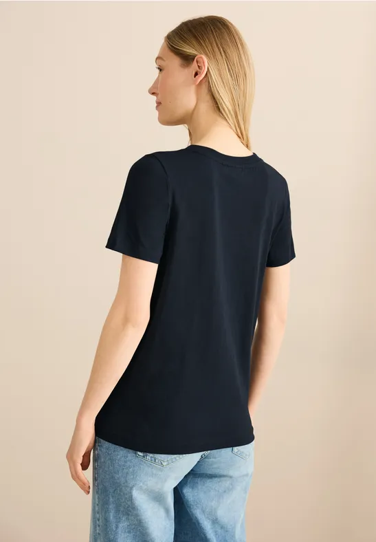 T-shirt avec détail imprimé universal blue