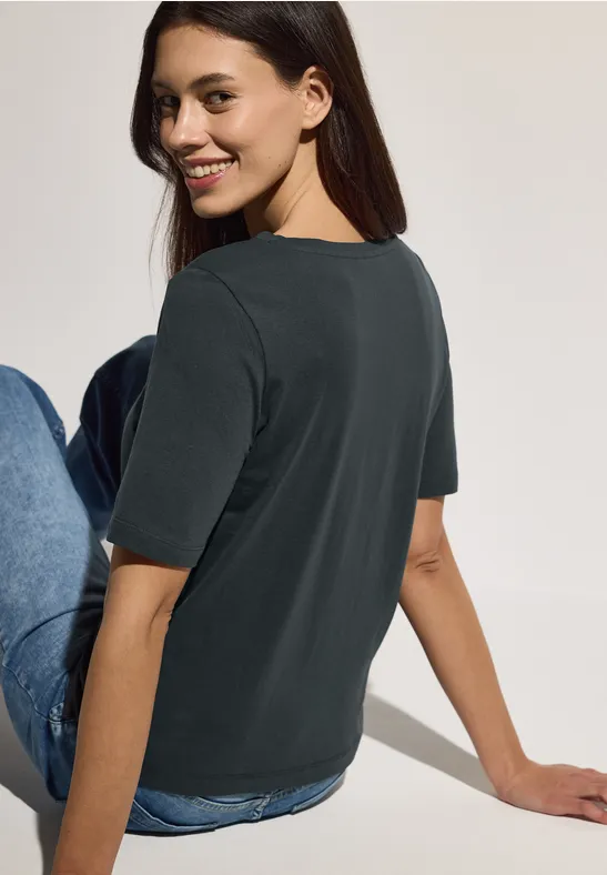 Koszulka z napisem slate khaki