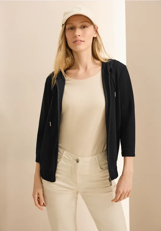 Jas met capuchon Black