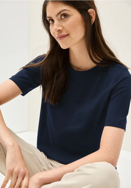 T-shirt basique à col rond urban navy blue