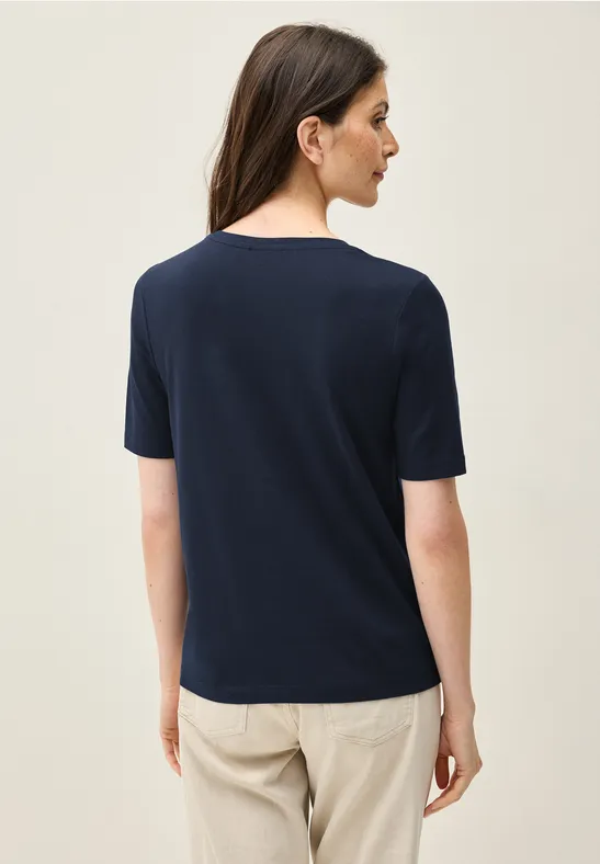 T-shirt basique à col rond urban navy blue