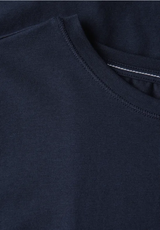 T-shirt basique à col rond urban navy blue