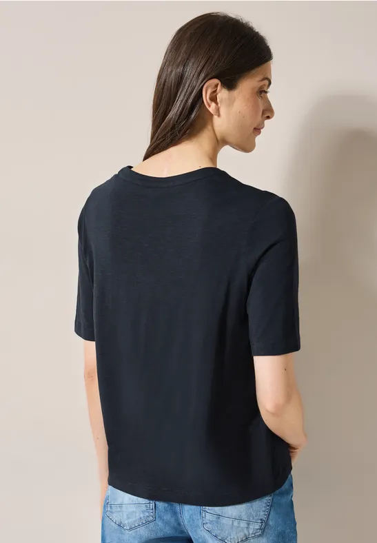 T-Shirt im Tunika-Look universal blue