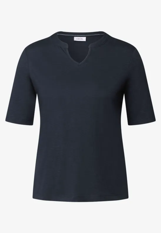 T-Shirt im Tunika-Look universal blue