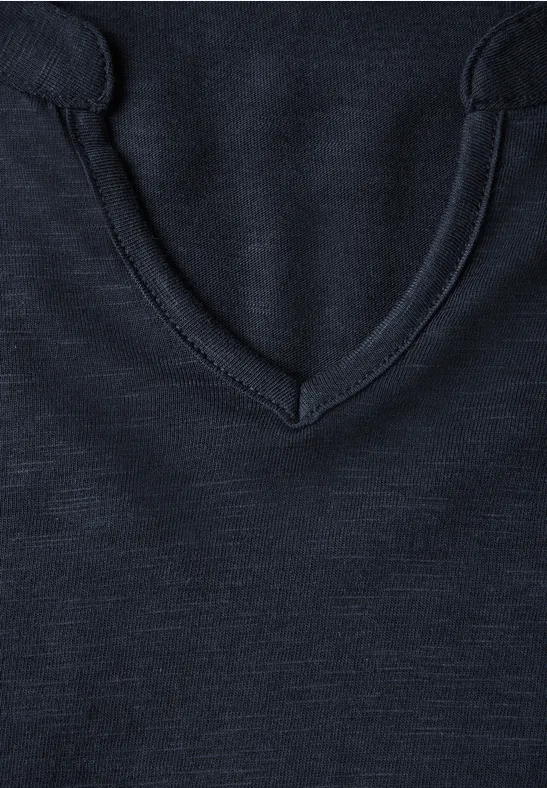 T-Shirt im Tunika-Look universal blue