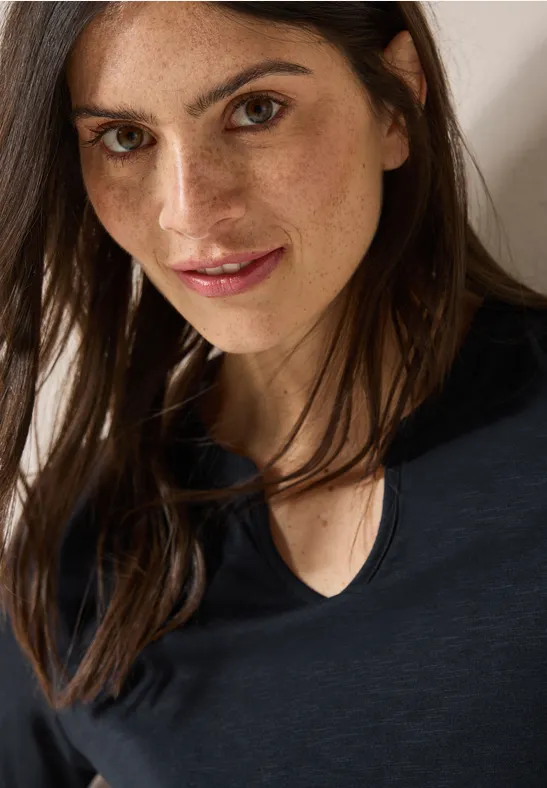 T-Shirt im Tunika-Look universal blue