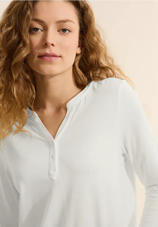 Koszula o wyglądzie tuniki vanilla white